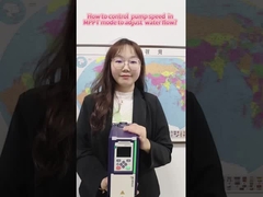 Bagaimana untuk mengontrol kecepatan pompa dalam mode MPPT untuk menyesuaikan aliran air?